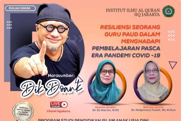 Kuliah Umum PIAUD 2021 bersama Dik Doank