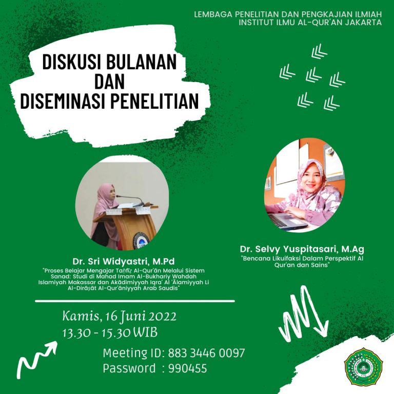 Diskusi Bulanan dan Diseminasi Penelitian LPPI IIQ Jakarta