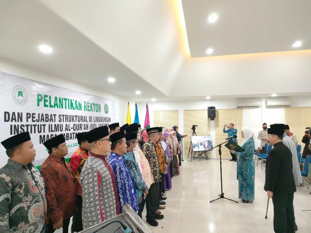 Selamat, Rektor dan Pejabat Struktur Baru IIQ Jakarta Masa Bakti 2022-2026 telah dilantik