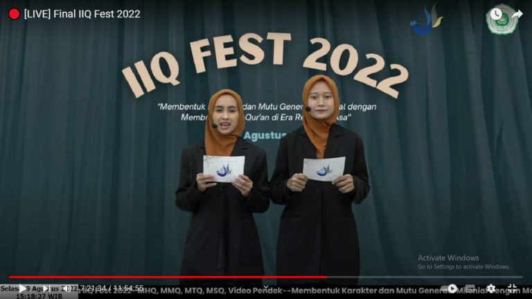 “IIQ FEST 2022: Menjadi Wadah Pengaktualisasian Al-Qur’an dalam Kehidupan”