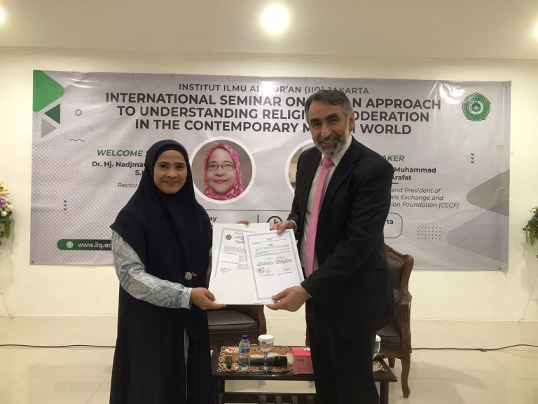 Prodi PAI  IIQ Jakarta Melakukan MOU dan MOA dengan Lembaga Internasional The Civilization Exchange And Cooperation Foundation (CECF)