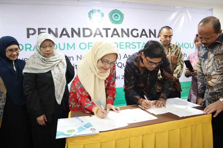 INSTITUT ILMU AL-QUR’AN (IIQ) JAKARTA MENANDATANGANI NOTA KERJASAMA  DENGAN UIN AR-RANIRY BANDA ACEH