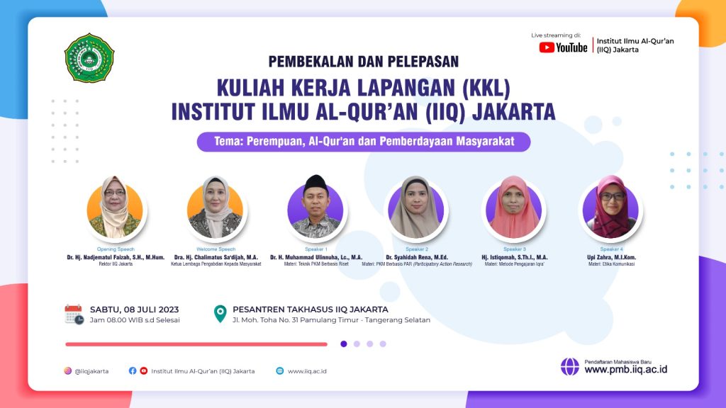 pelepasan dan pembekalan KKL IIQ Jakarta Tahun Akademik 2022/2023