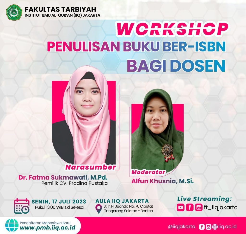 WORKSHOP PENULISAN BUKU BER-ISBN BAGI DOSEN