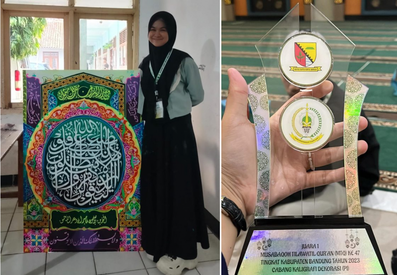 Mahasiswa IIQ Jakarta Juara 1 Cabang Dekorasi Putri pada MTQ Kabupaten Bandung