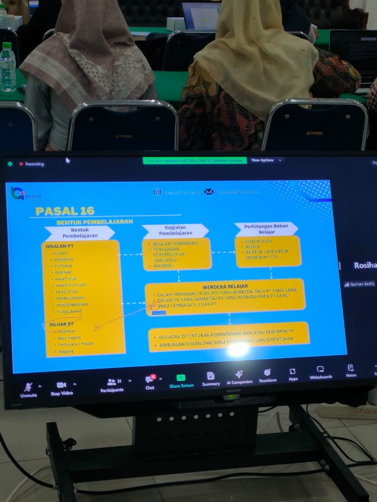 Dosen IIQ Jakarta Ikuti Pelatihan Pemutakhiran Kurikulum