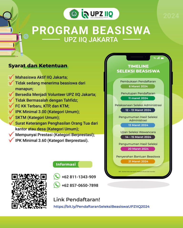 Pembukaan Beasiswa UPZ IIQ Jakarta 2024