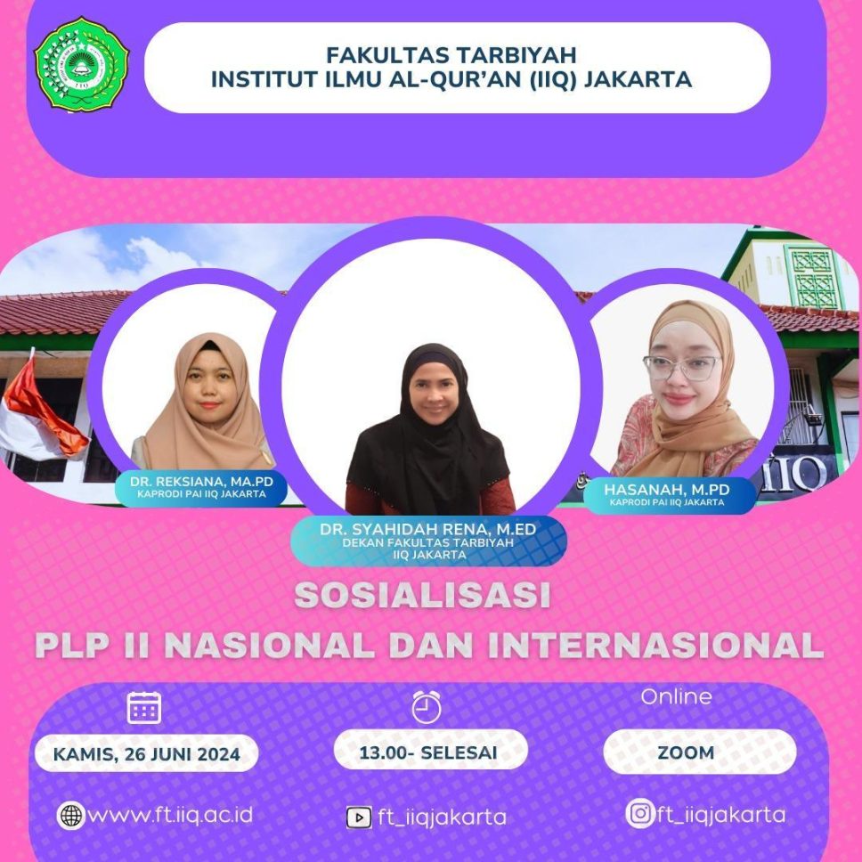 Sosialisasi Pelaksanaan PLP II Fakultas Tarbiyah, Berikan Penguatan Motivasi Kepada Mahasiswa