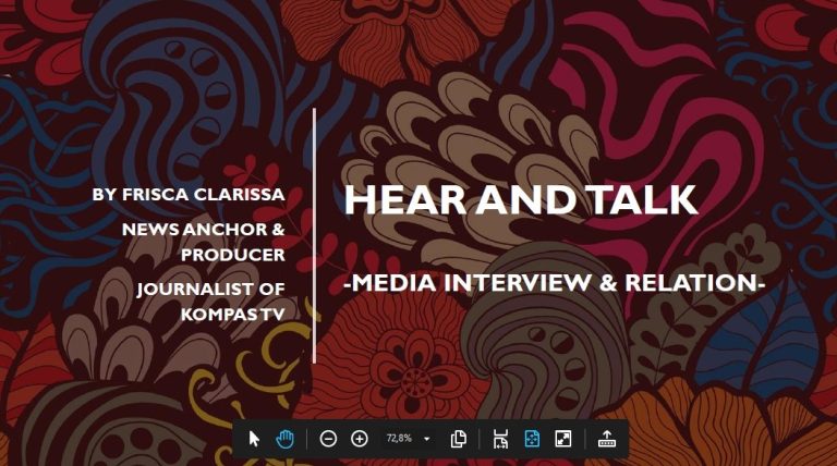 Pentingnya Komunikasi Efektif dalam Media dan Public Speaking: Pelajaran Berharga dari Frisca Clarissa