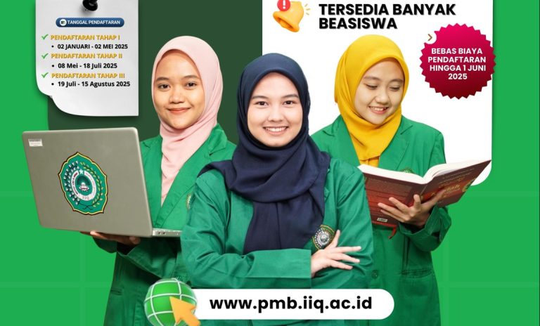 IIQ Jakarta Buka Pendaftaran Mahasiswa Baru 2025, Biaya Pendaftaran Gratis