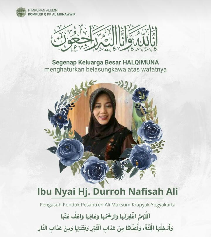 Bu Nyai Nafis Berpulang, Salah Satu Alumni Terbaik IIQ