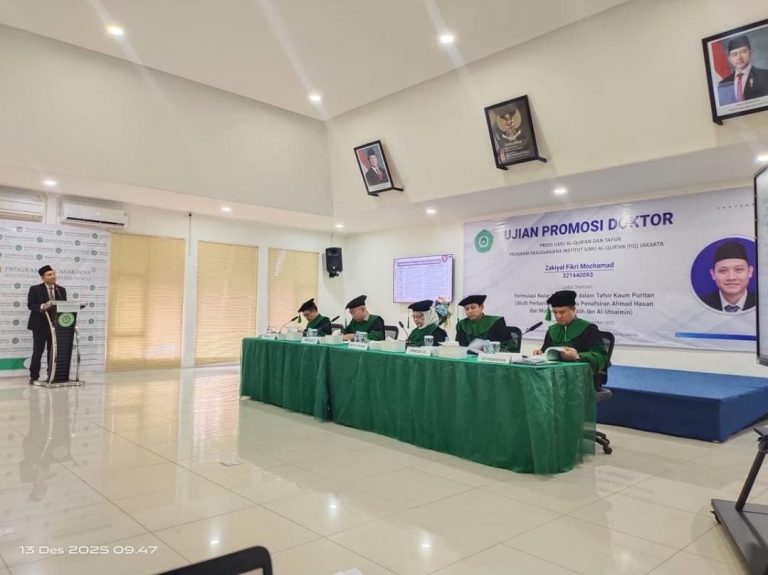 Kajian Tafsir Maqâshidi Warnai Sidang Promosi Doktor di IIQ Jakarta