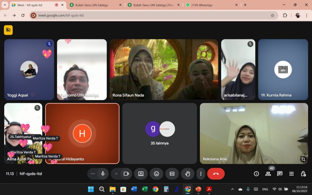 Prodi PAI IIQ Jakarta Menyelenggarakan Kegiatan Dosen Tamu, sebagai Realisasi Kerja Sama dengan UIN Salatiga