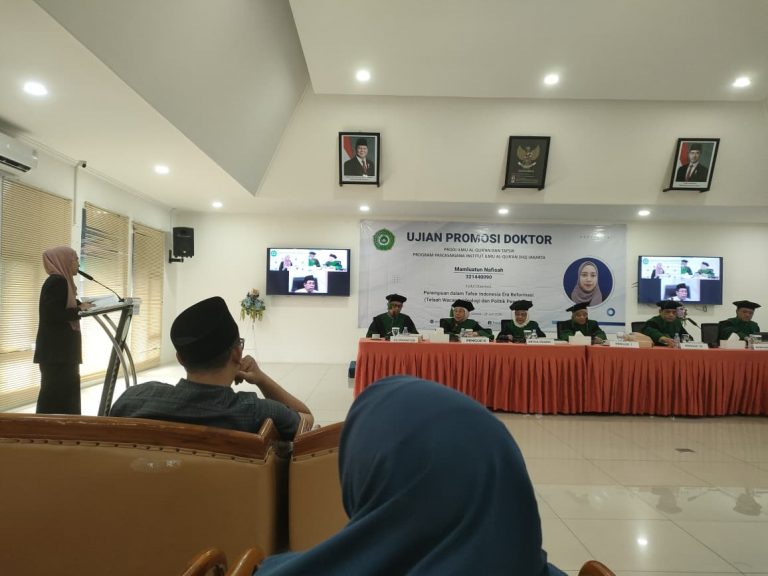 Membedah Relasi Kuasa dan Ideologi Tafsir Perempuan Era Reformasi: Mamluatun Nafisah Raih Gelar Doktor di IIQ Jakarta