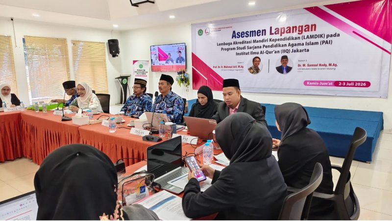 Prodi PAI Fakultas Tarbiyah IIQ Jakarta Jalani Asesmen Lapangan LAMDIK 3.0